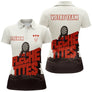 Polo Fléchettes Rouge Blanc - Style Graphisme 3D Personnalisé - Polo Femme