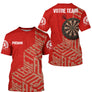 Polo Fléchettes Rouge Cible - Design Classique Personnalisé - T-Shirt Homme