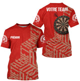 Polo Fléchettes Rouge Cible - Design Classique Personnalisé - T-Shirt Homme