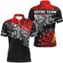 Polo Fléchettes Rouge & Noir - Personnalisé Nom Et Équipe - Polo Homme