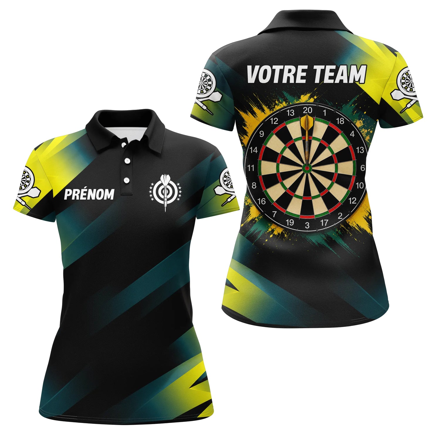 Polo Fléchettes Sportif - Style Champion Personnalisé - Polo Femme