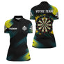 Polo Fléchettes Sportif - Style Champion Personnalisé - Polo Zippé Femme