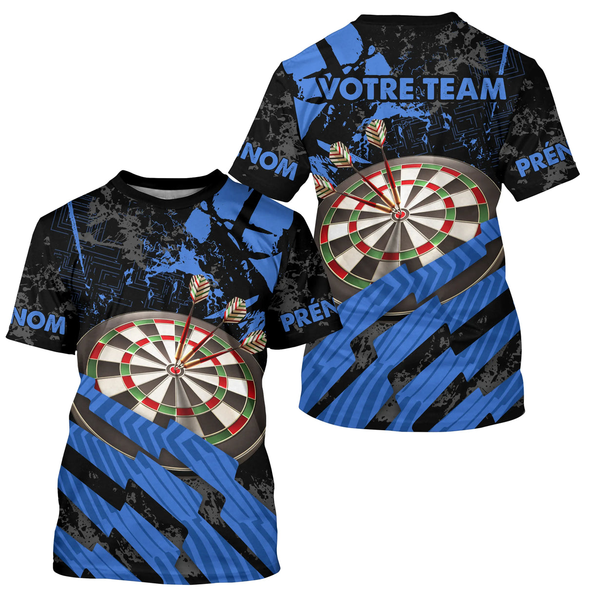 Polo Fléchettes Sportif Moderne - Cible 3D France - T-Shirt Homme