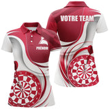 Polo Fléchettes Sportif Moderne Personnalisé - Design Plein Centre - Polo Femme