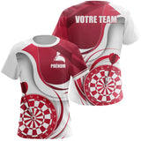Polo Fléchettes Sportif Moderne Personnalisé - Design Plein Centre - T-Shirt Femme