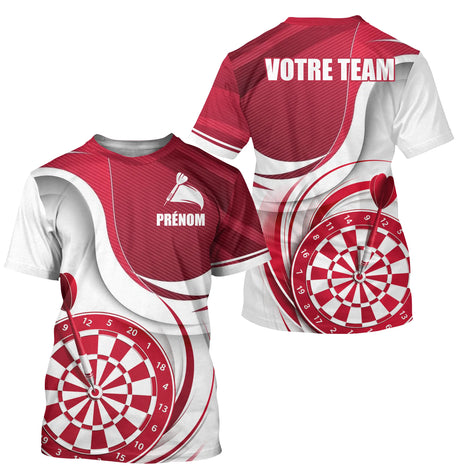 Polo Fléchettes Sportif Moderne Personnalisé - Design Plein Centre - T-Shirt Homme