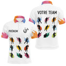 Polo Fléchettes Spotif Personnalisé – Design Silhouettes Colorées - Polo Homme