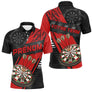 Polo Fléchettes Spotif Personnalisé – Noir & Feu Intense - Polo Homme