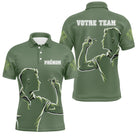 Polo Fléchettes Vert Sauge - Personnalisé Équipe & Prénom - Polo Homme