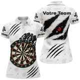 Polo Fléchettes Yeux Rouges - Personnalisé Prénom - Polo Femme