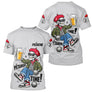 Polo Gris Pétanque Time - Bouliste Original Crâne & Béret - T-Shirt Homme