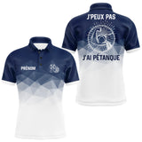 Polo J'Peux Pas, J'ai Pétanque Bleu – Prénom Personnalisé - Polo Homme