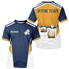 Polo Joueur Pétanque Bleu Marine - Boules Sportives - T-Shirt Homme