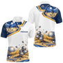 Polo Joueur Pétanque Bleu & Or – Style Passion Performance - Polo Homme