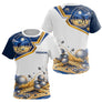 Polo Joueur Pétanque Bleu & Or – Style Passion Performance - T-Shirt Femme
