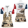 Polo Joueur Pétanque Bouliste - Style Vintage Homme Femme - Polo Zippé Femme