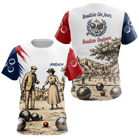 Polo Joueur Pétanque Bouliste - Style Vintage Homme Femme - T-Shirt Femme