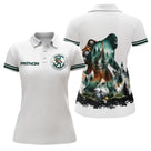 Polo Joueur Pétanque Club Blanc – Style Légende Bigfoot - Polo Femme