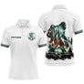 Polo Joueur Pétanque Club Blanc – Style Légende Bigfoot - Polo Homme
