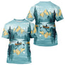 Polo Nature Pêche Canoe - Personnalisé Bleu Lac - T-Shirt Homme