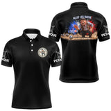 Polo Noir Pétanque Allez Les Bleus - Homme France - Polo Homme