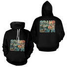 Polo Noir Passion Pêche Grand Père - Idée Cadeau Homme - Hoodie Homme
