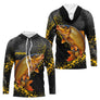 Polo Pêche Carpiste Homme - Personnalisé Noir & Or - Long Sleeves Hoodie