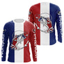 Polo Pêche Drapeau Français - Passion Carnassier - Long Sleeves Homme