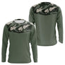 Polo Pêche Homme Camouflage Vert Kaki - Style Élégance Outdoor - Long Sleeves 