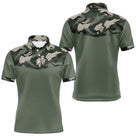 Polo Pêche Homme Camouflage Vert Kaki - Style Élégance Outdoor - Polo 