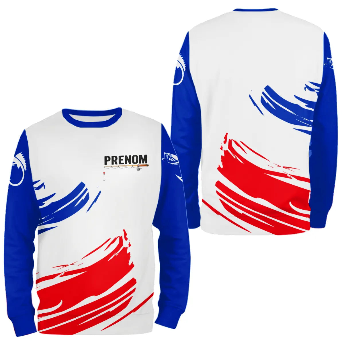 Polo Pêche Homme Personnalisé - Drapeau Français Tricolore - Sweat Homme