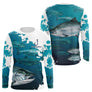 Polo Pêche Homme Personnalisé - Saumon Bleu Passionné - Long Sleeves Homme