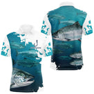 Polo Pêche Homme Personnalisé - Saumon Bleu Passionné - Polo Homme