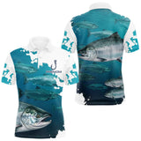 Polo Pêche Homme Personnalisé - Saumon Bleu Passionné - Polo Homme