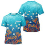 Polo Pêche Mer Personnalisé Corail Bleu - Motif Océan - T-Shirt Homme