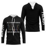 Polo Pêche Noir Personnalisé Prénom - Anti UV Long Sleeves Shirt - Long Sleeves Hoodie Homme