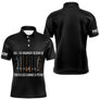 Polo Pêche Noir Personnalisé Prénom - Anti UV Long Sleeves Shirt - Polo Homme