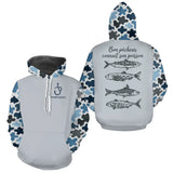 Polo Pêche Personnalisé - "Bon Pêcheur Connaît Son Poisson" - Hoodie Homme