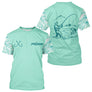 Polo Pêche Personnalisé Vert d'Eau - Black Bass - T-Shirt Homme