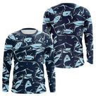 Polo Pêche Requin Bleu - Pull 3D Personnalisé - Long Sleeves Homme
