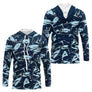 Polo Pêche Requin Bleu - Pull 3D Personnalisé - Long Sleeves Hoodie Homme