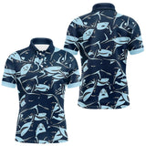 Polo Pêche Requin Bleu - Pull 3D Personnalisé - Polo Homme