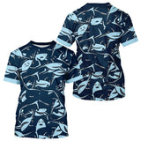 Polo Pêche Requin Bleu - Pull 3D Personnalisé - T-Shirt Homme