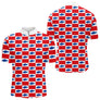 Polo Pêche Rouge & Bleu Carreau - Design Sportif - Polo Zippé Homme