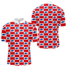 Polo Pêche Rouge & Bleu Carreau - Design Sportif - Polo Zippé Homme