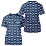 Polo Pêche Sur Mesure Personnalisé Prénom – Bleu Marine & Blanc - T-Shirt Homme