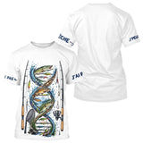 Polo Pêcheur ADN Blanc - J'peux Pas J'ai Pêche - T-Shirt Homme