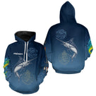 Polo Pêcheur Bleu Marlin & Mahi Mahi - Homme Personnalisé - Hoodie Homme