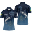 Polo Pêcheur Bleu Marlin & Mahi Mahi - Homme Personnalisé - Polo Homme