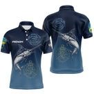 Polo Pêcheur Bleu Marlin & Mahi Mahi - Homme Personnalisé - Polo Homme